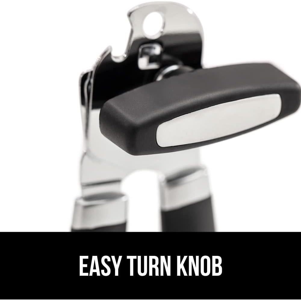 Abrelatas Manual GORILLA GRIP Acero Inoxidable Negro 17,78 cm