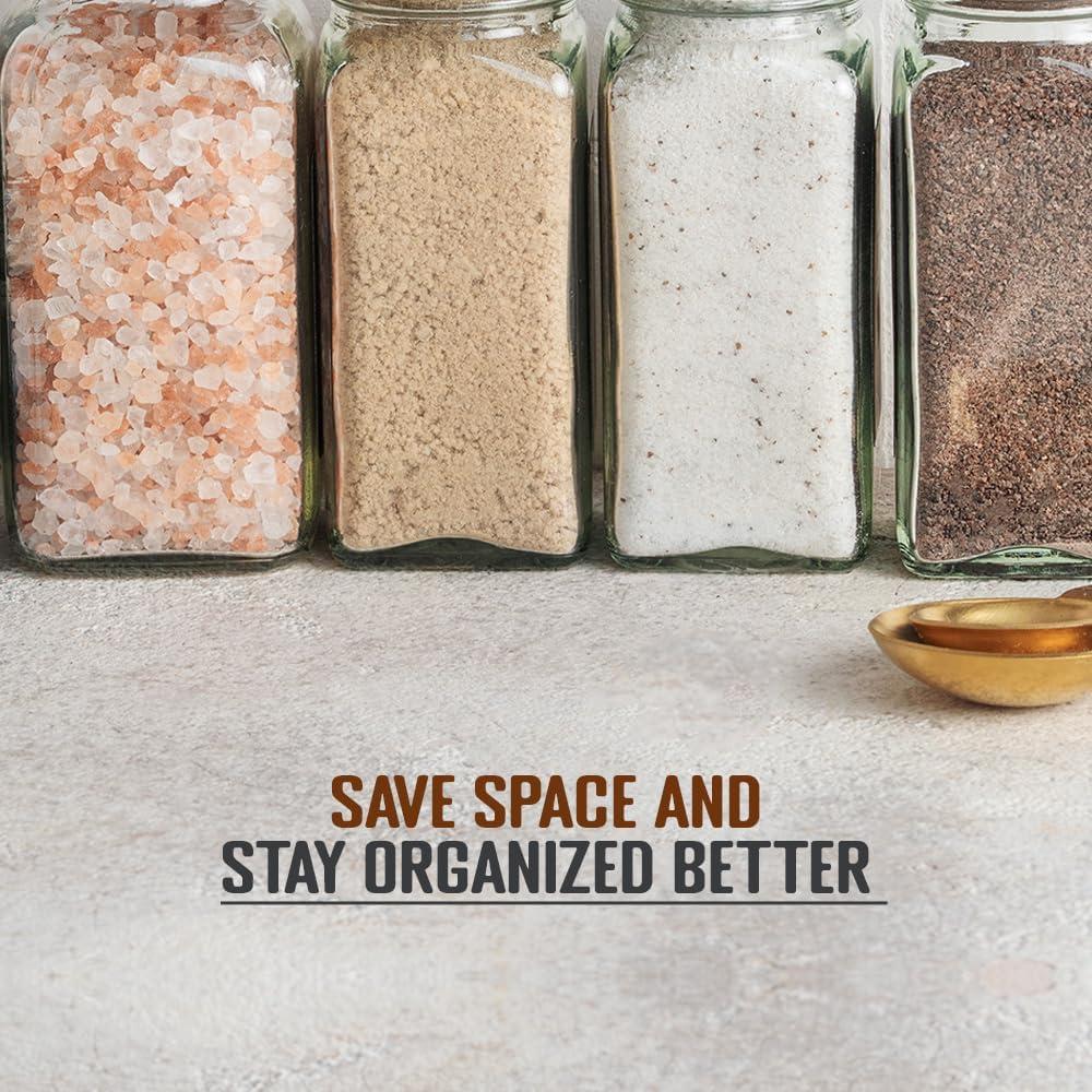 Tarro de Especias de Vidrio 4 Oz. Pride Of India con Molinillo