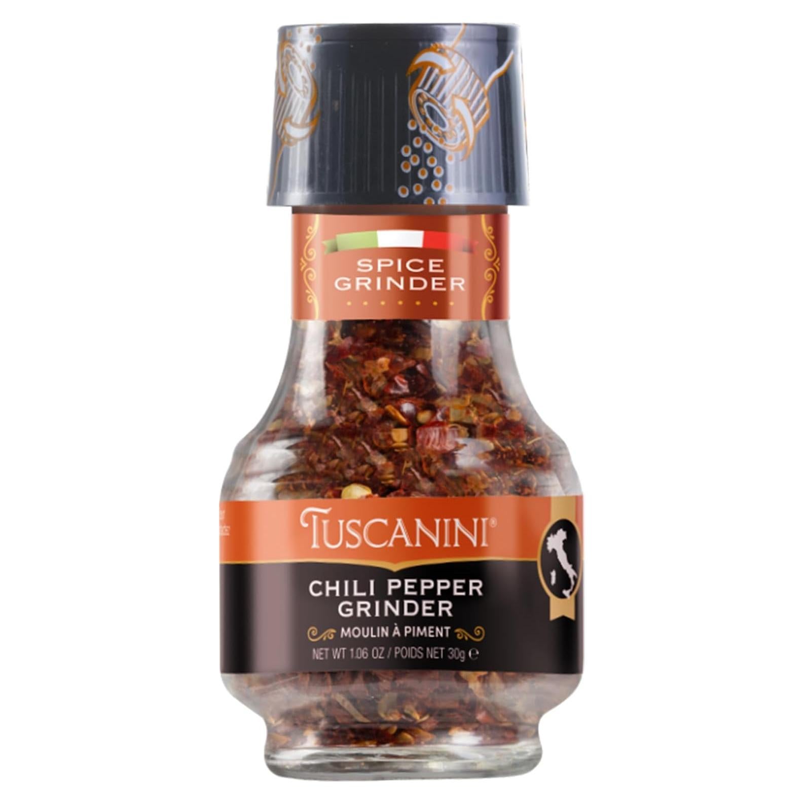 Molino de Especias Pimiento Picante Tuscanini 30 g