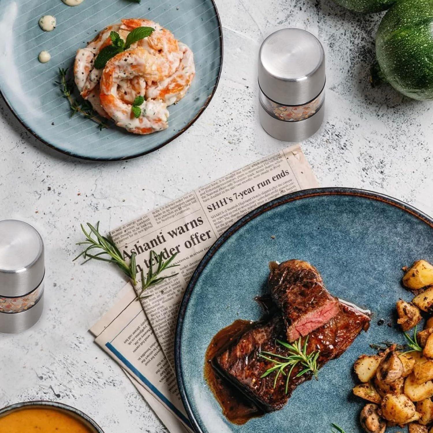 Juego de 4 Molinillos de Sal y Pimienta Miayon 5 cm