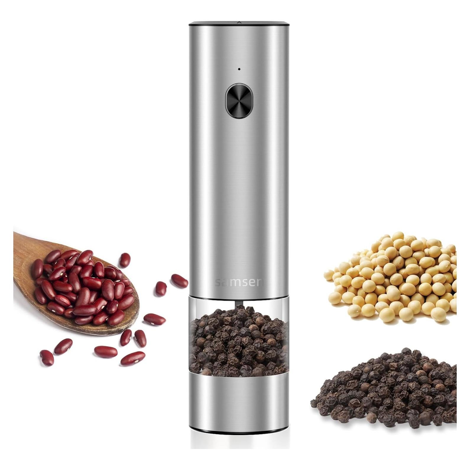 Molino de Pimienta Eléctrico Samsen Acero Inoxidable 70ml