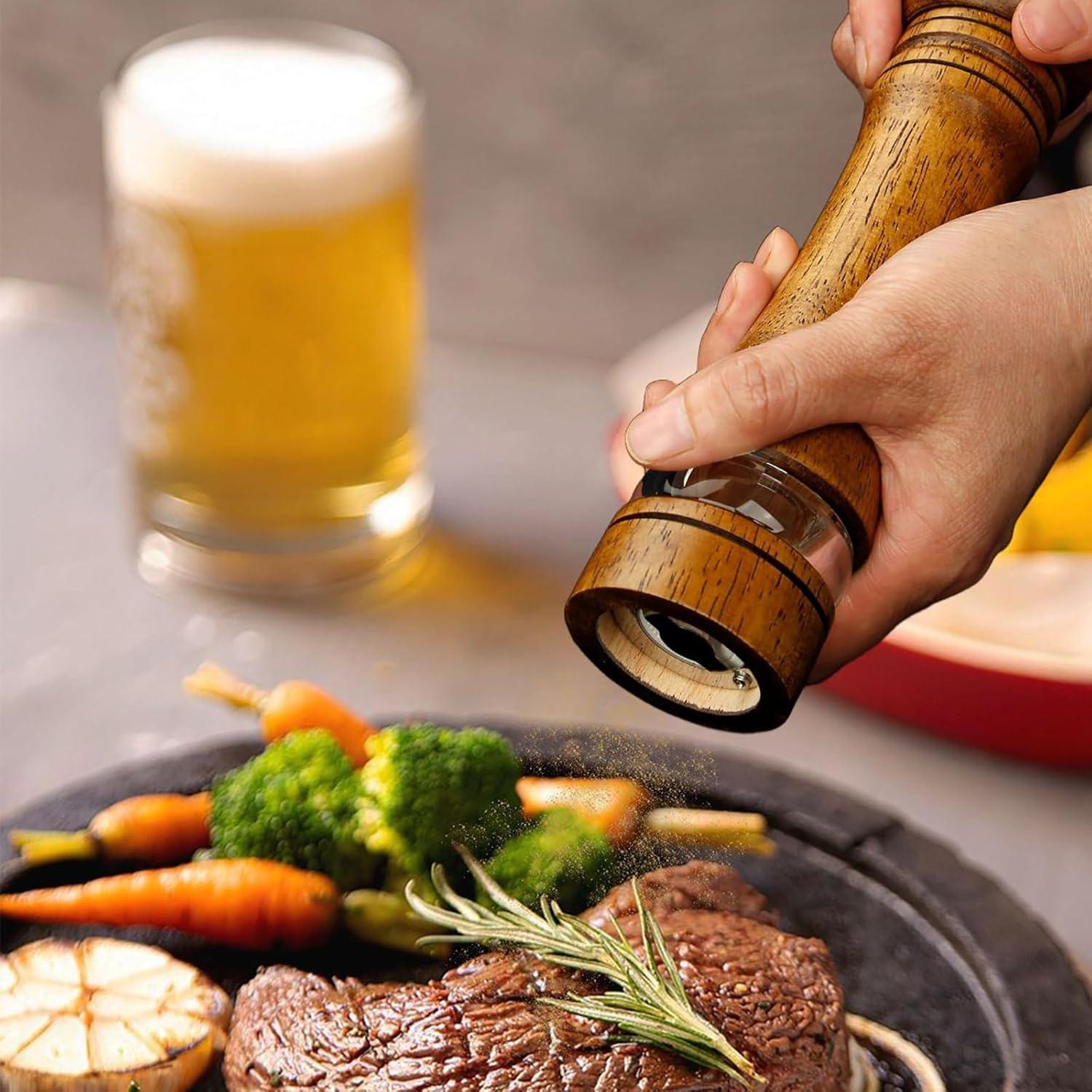 Juego de Molinillos de Sal y Pimienta GZLT 16.5 cm Manual