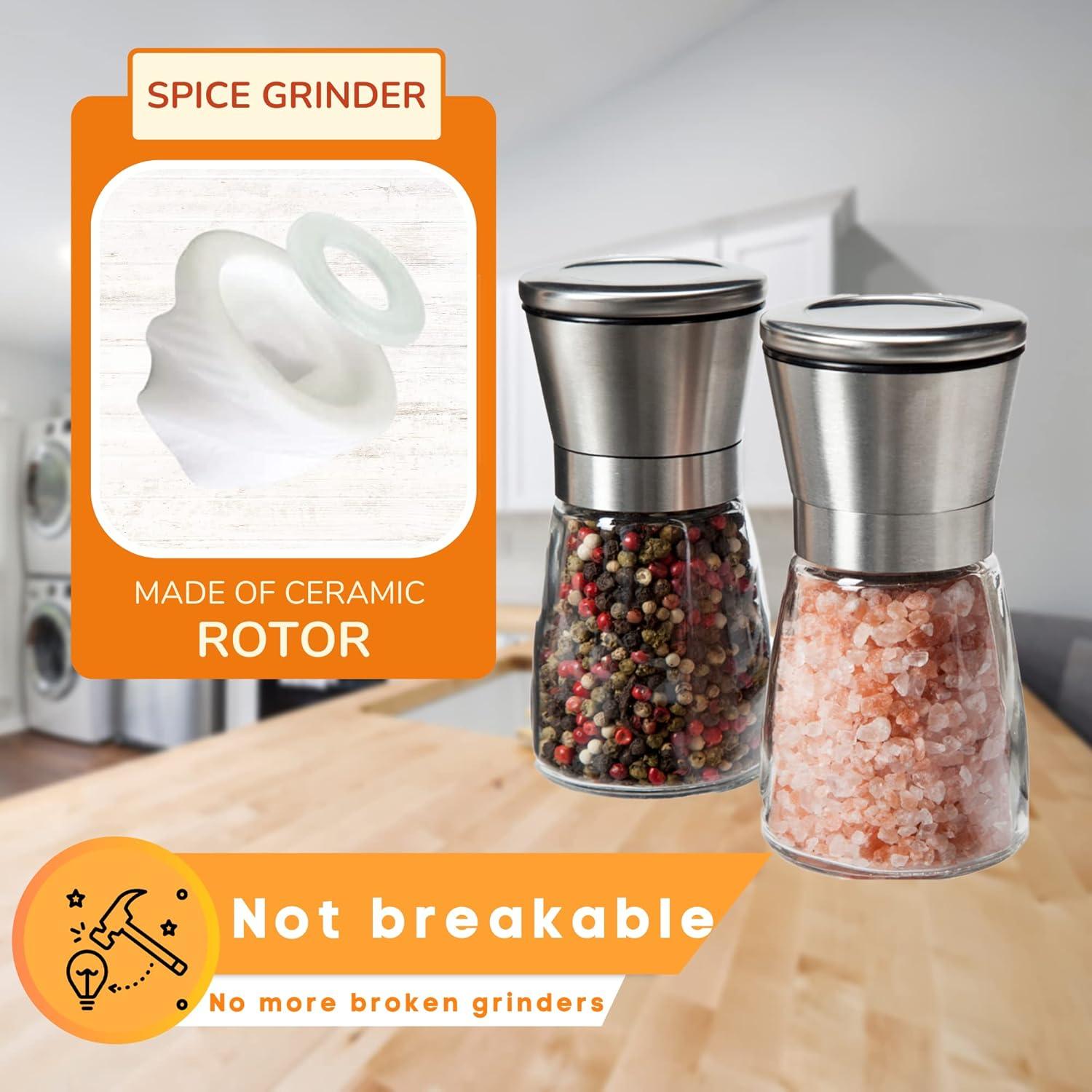 Juego de Molinillos de Sal y Pimienta KitchenBliss 0.45 kg