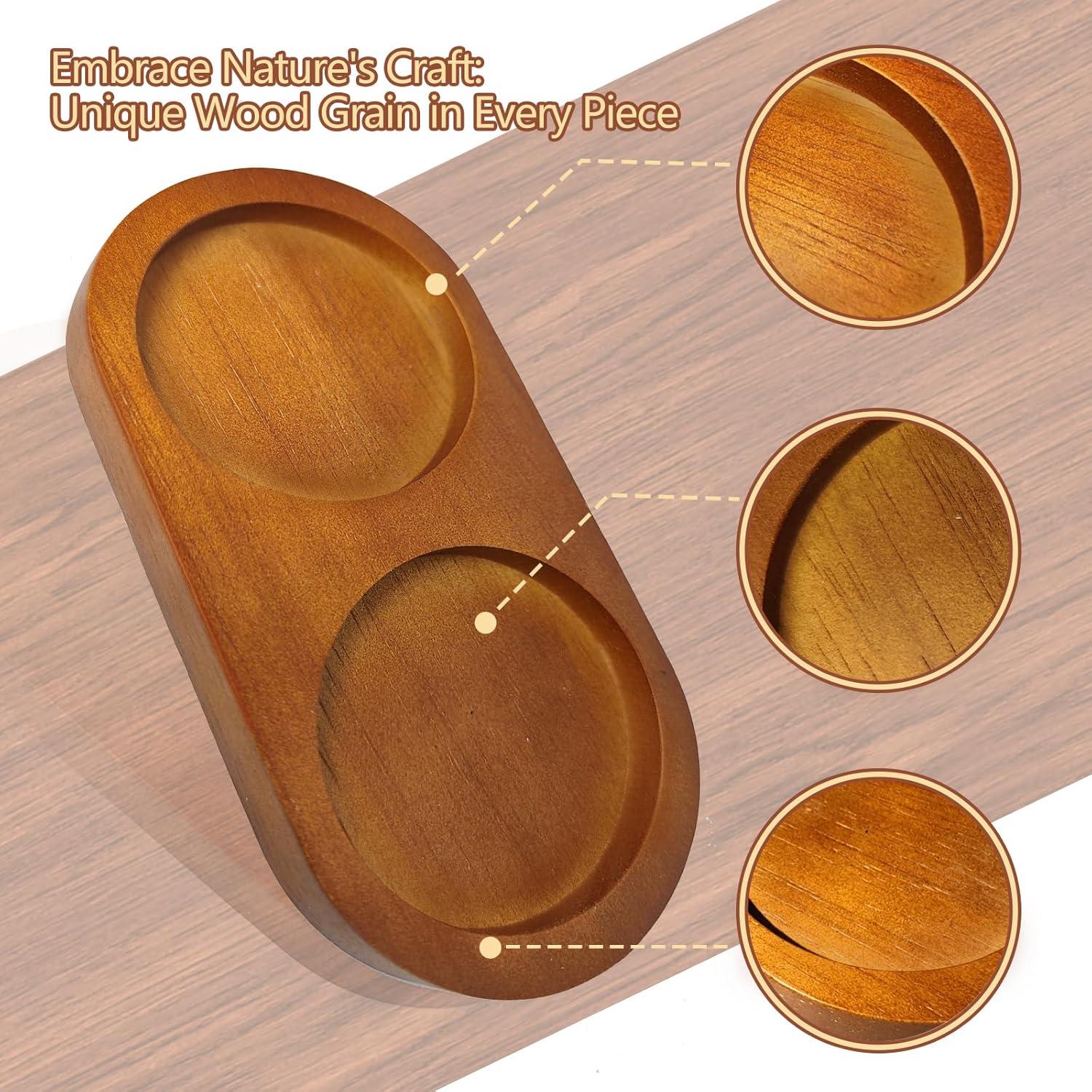 Bandeja para Molinillos de Sal y Pimienta Hion 7 cm Madera