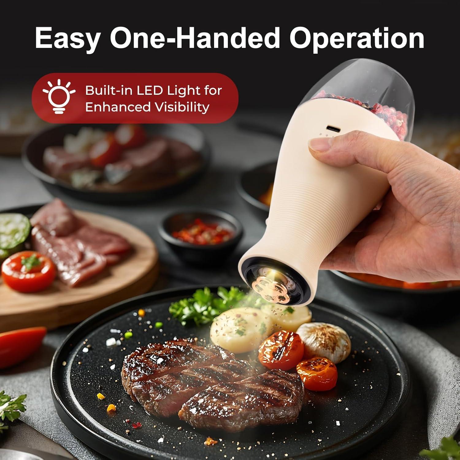 Juego de Molinillos Eléctricos de Sal y Pimienta Setron 2pcs