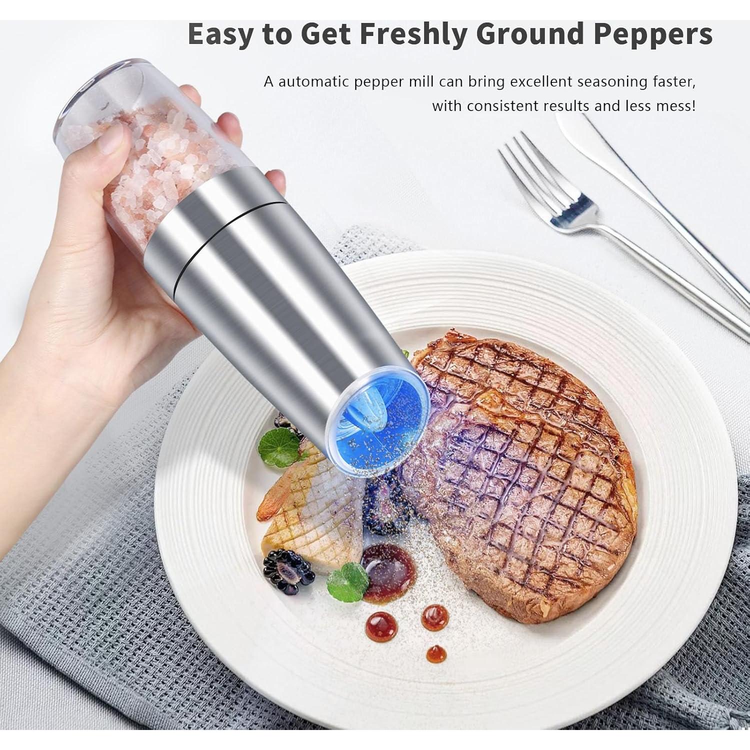 Juego de Molinillos de Sal y Pimienta EasyCom Automático 2 Pzas