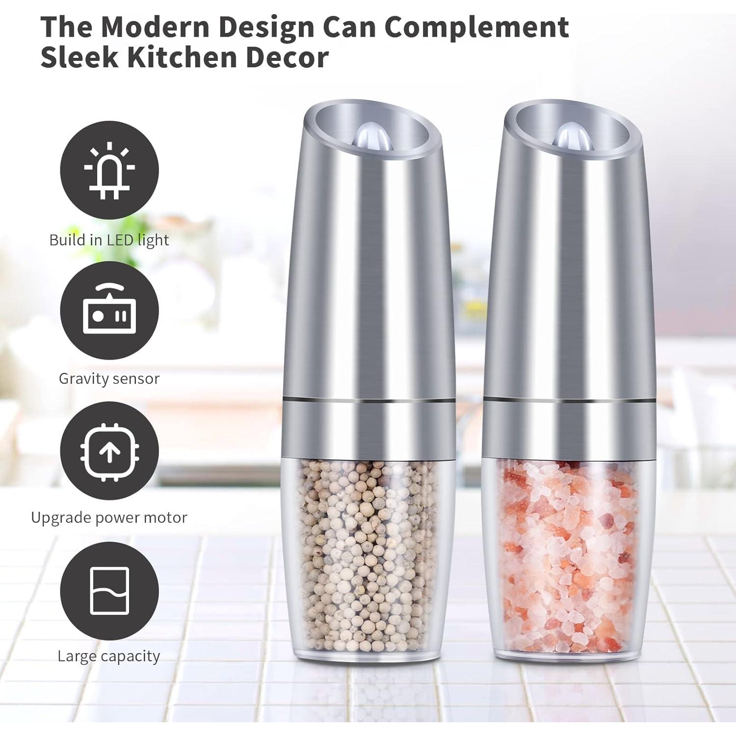 Juego de Molinillos de Sal y Pimienta EasyCom Automático 2 Pzas