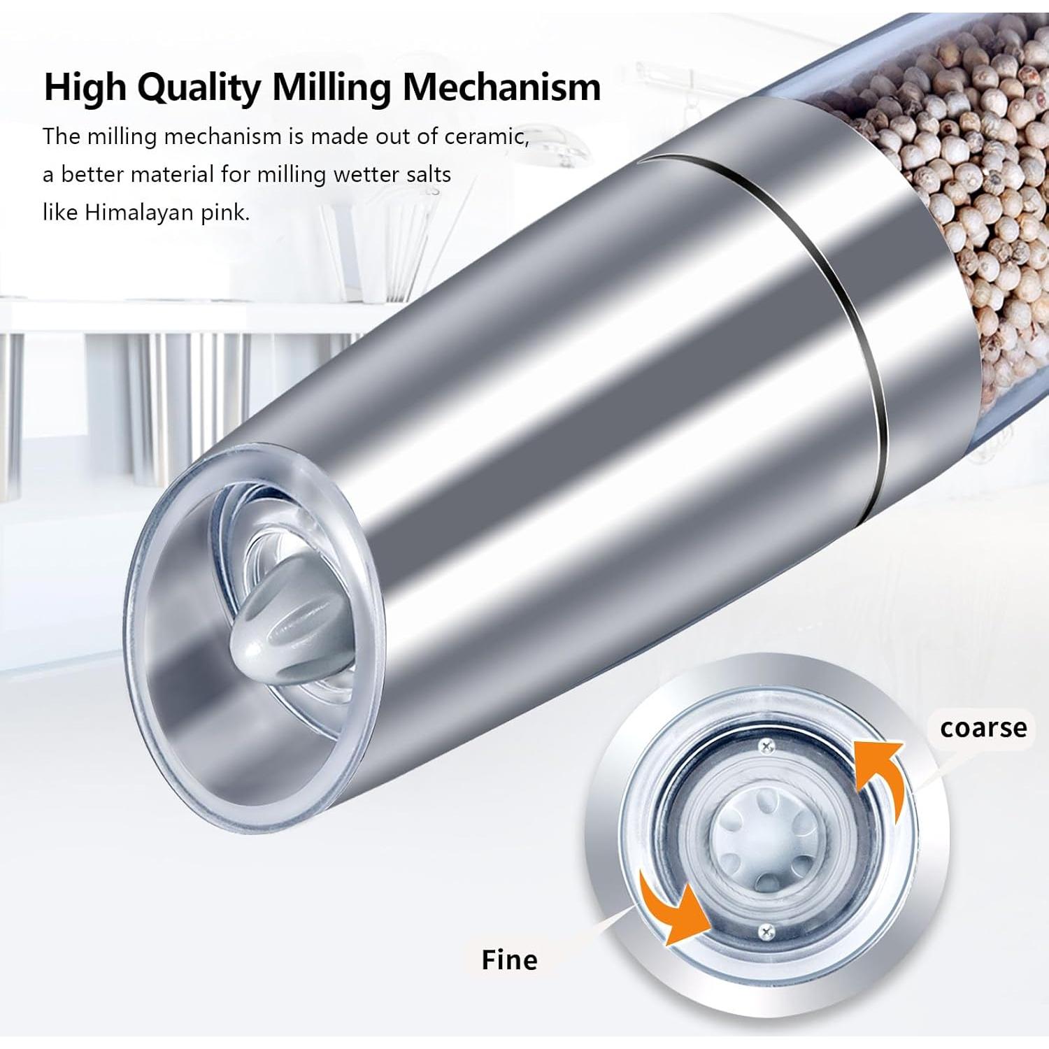 Juego de Molinillos de Sal y Pimienta EasyCom Automático 2 Pzas