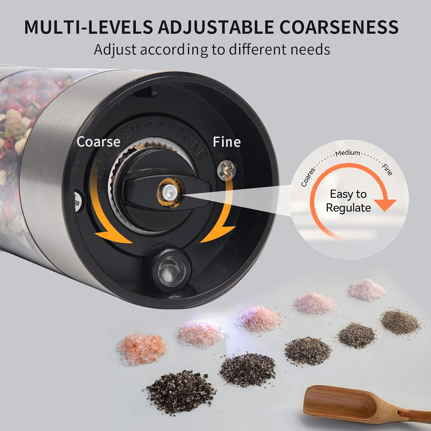 Juego de molinillos eléctricos TNUMDRT 90ml con carga USB