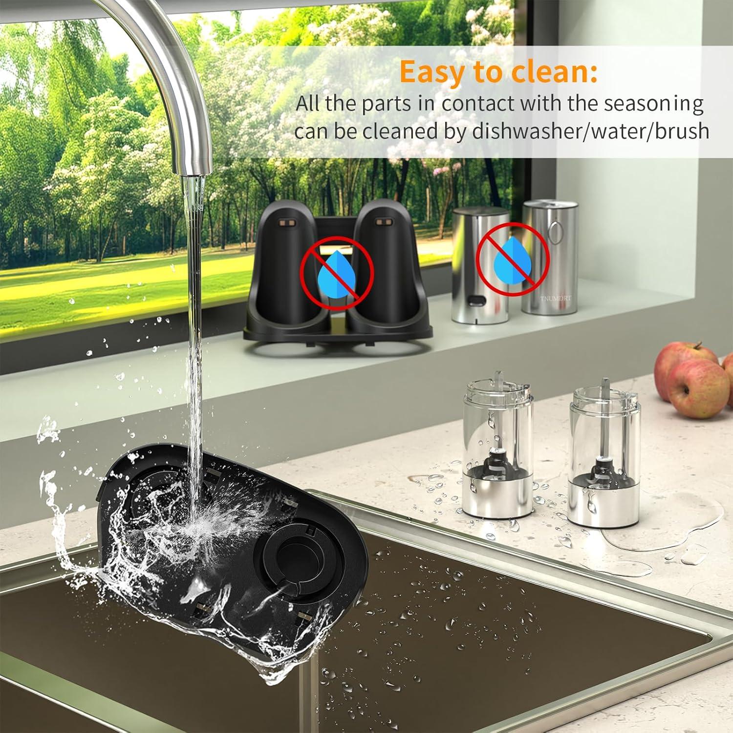 Juego de molinillos eléctricos TNUMDRT 90ml con carga USB