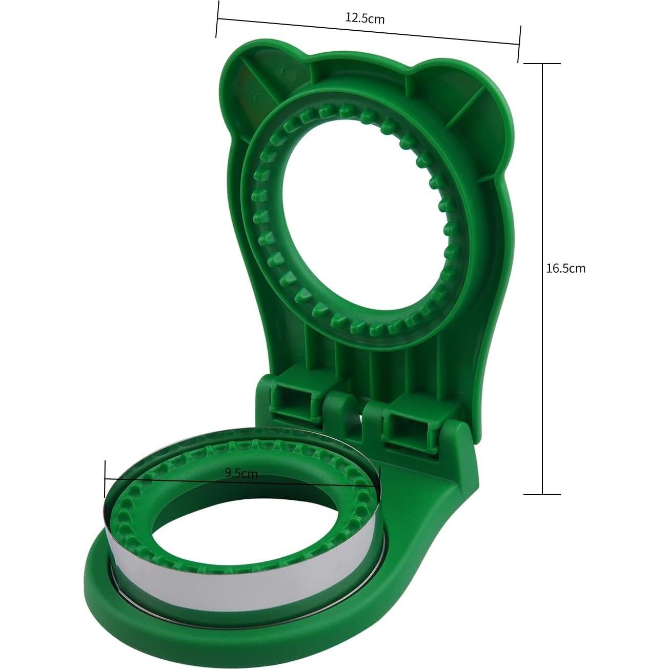Cortador de Sándwich YOLCAR Verde Redondo Acero Inoxidable