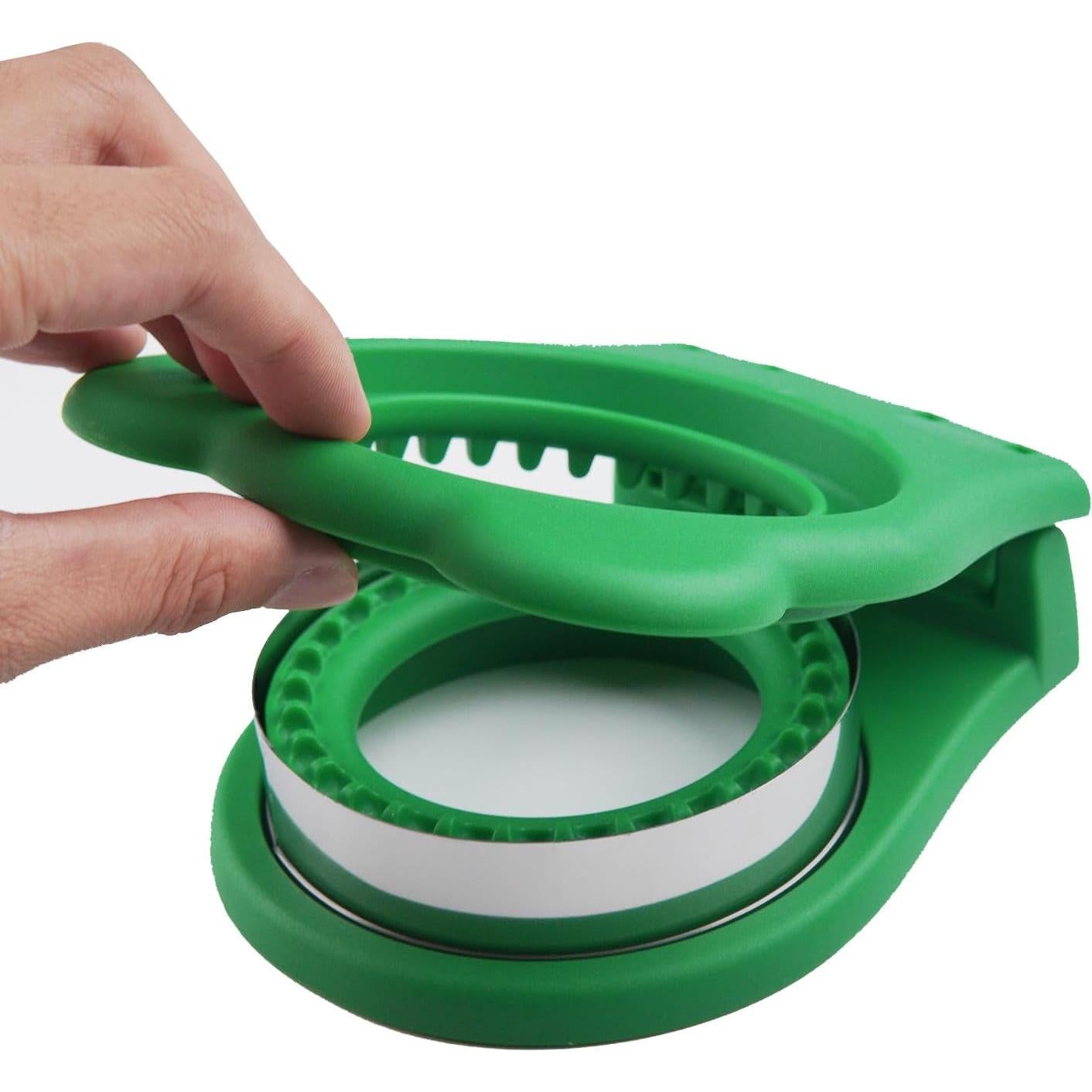 Cortador de Sándwich YOLCAR Verde Redondo Acero Inoxidable