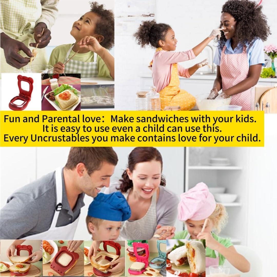 Cortador y Sellador de Sándwich Uncrustable CHICHAUS Rojo