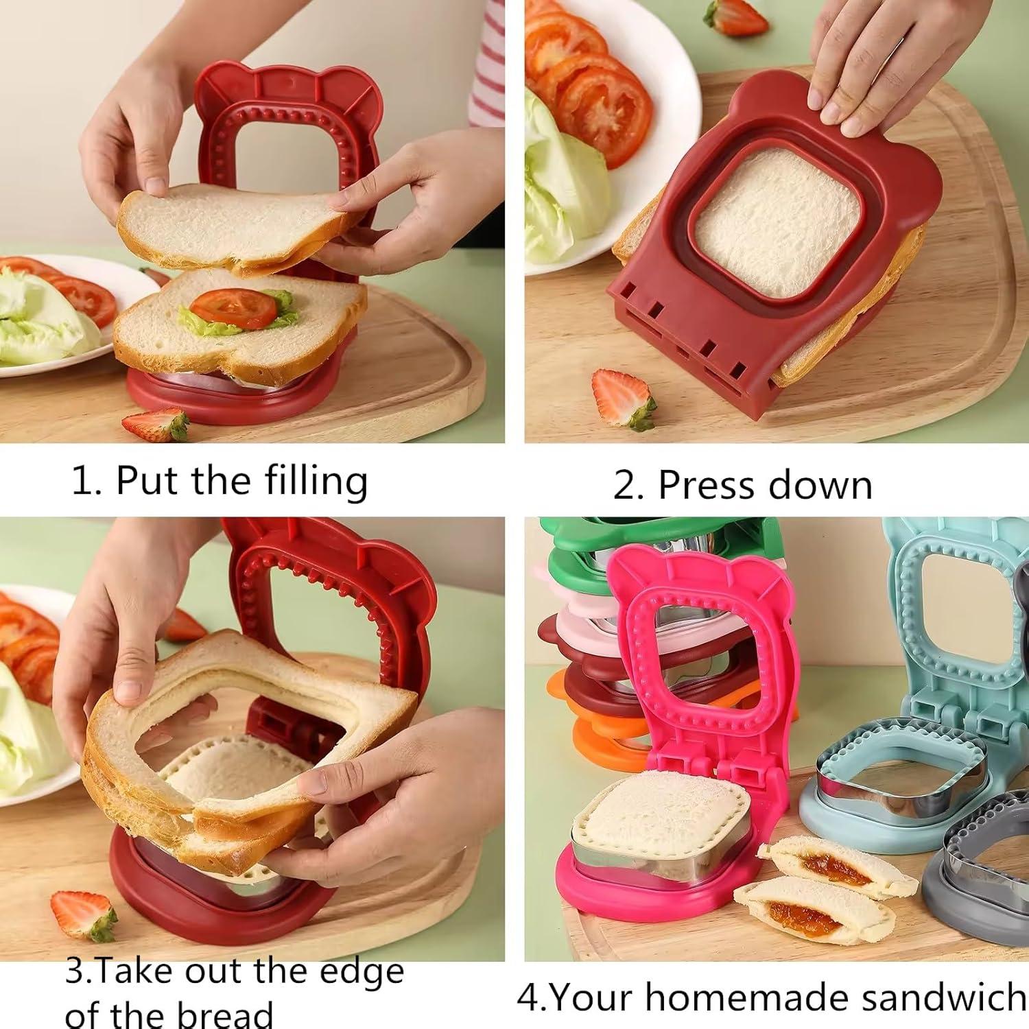 Cortador y Sellador de Sándwich Uncrustable CHICHAUS Rojo