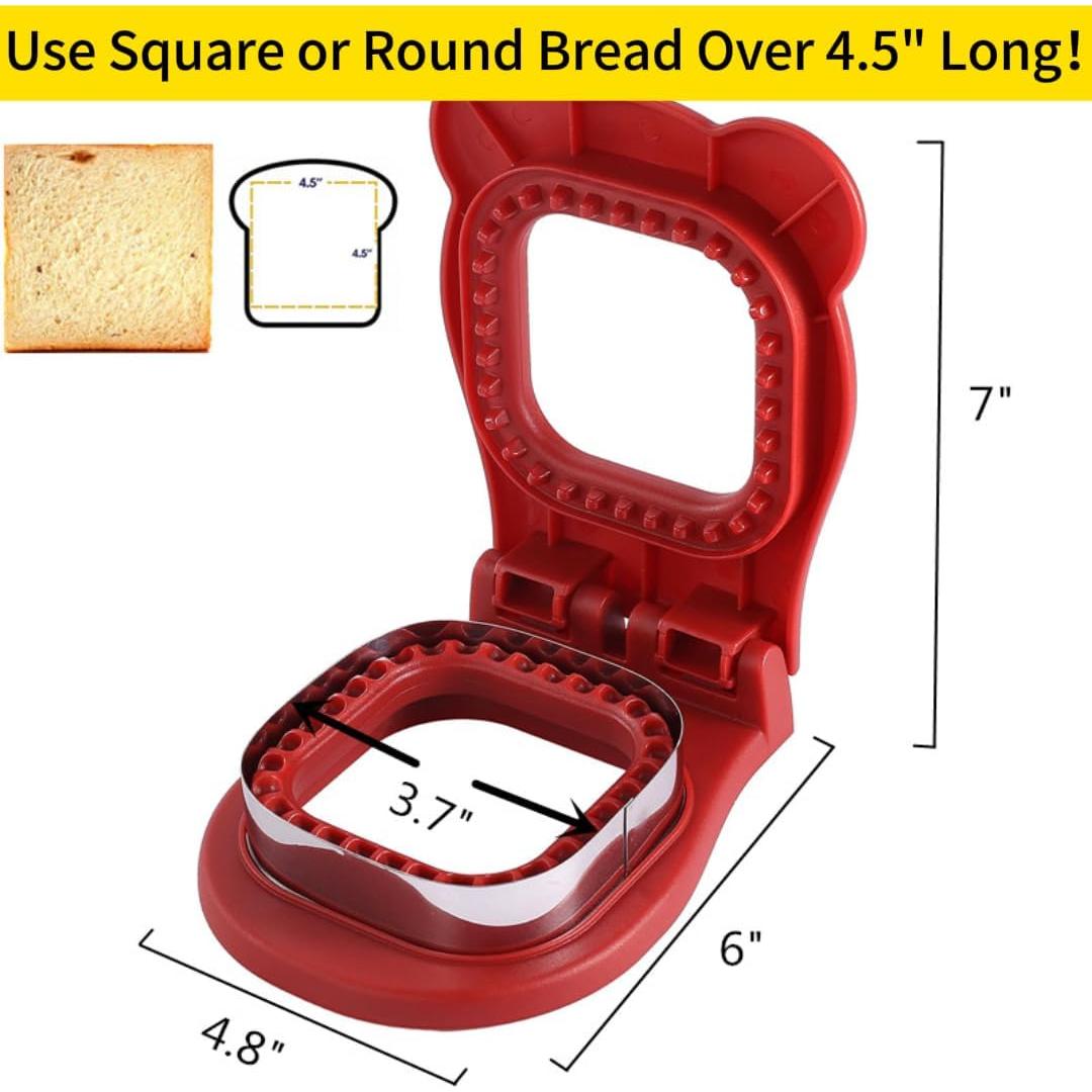 Cortador y Sellador de Sándwich Uncrustable CHICHAUS Rojo