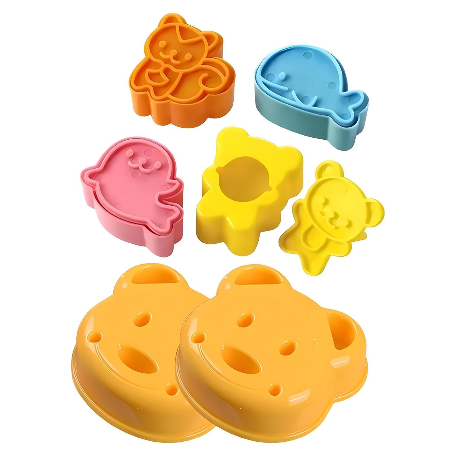 Juego de 7 cortadores de sándwich YOFAN en forma de oso