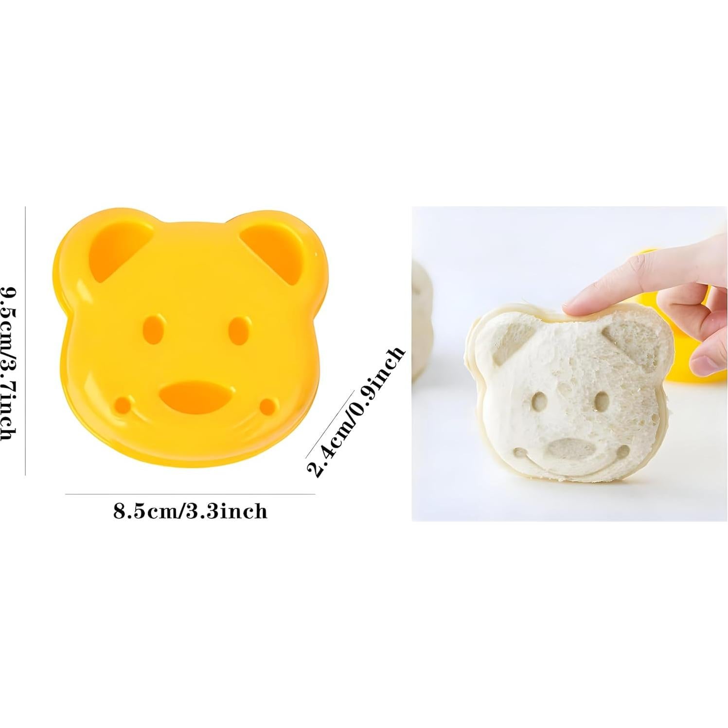 Juego de 7 cortadores de sándwich YOFAN en forma de oso