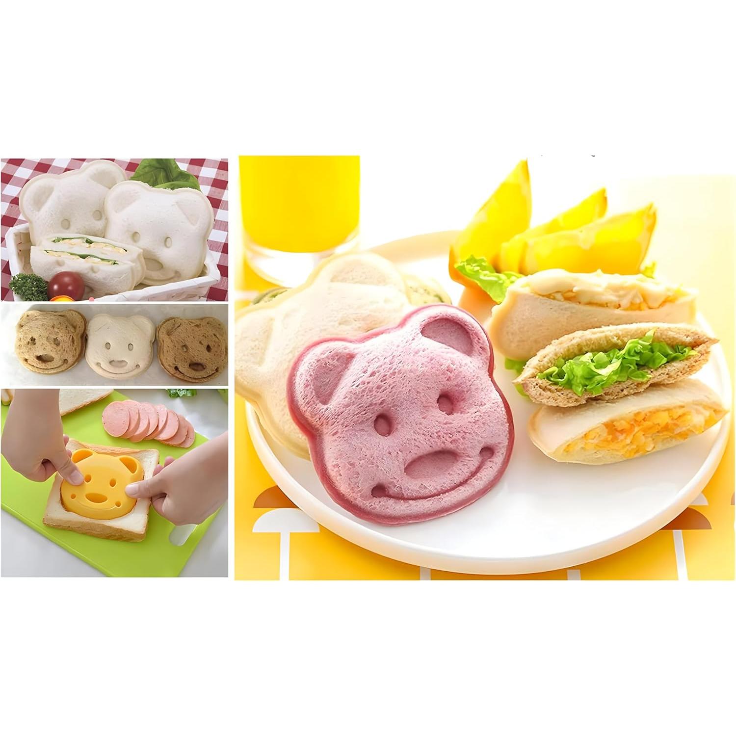 Juego de 7 cortadores de sándwich YOFAN en forma de oso