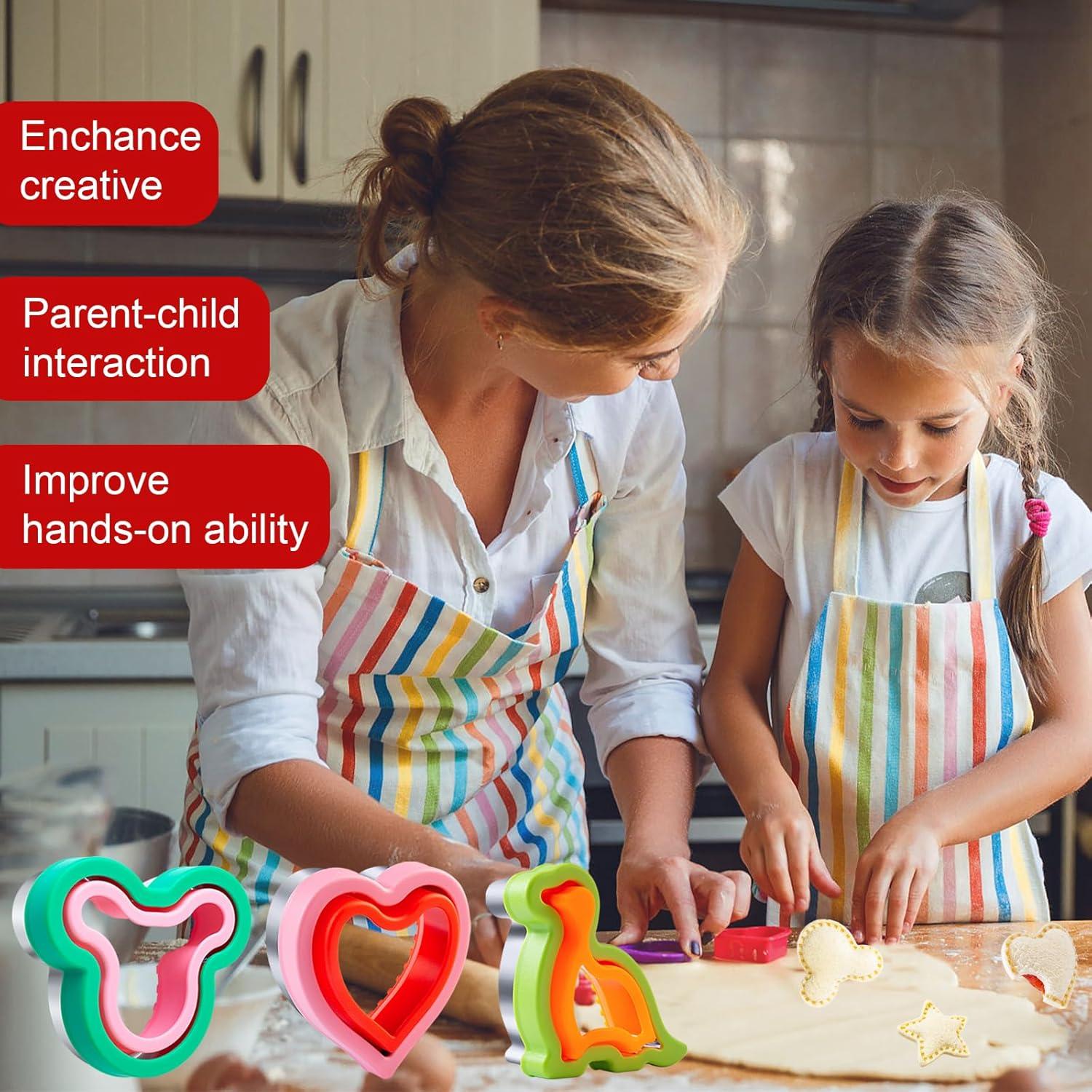 Cortadores de Sándwich para Niños Kimfead 6 Pcs Variados