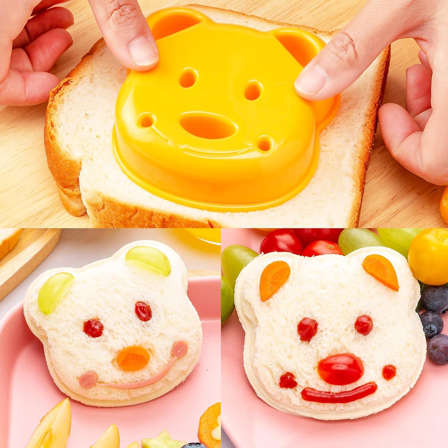 Cortadores de Sándwich para Niños Kimfead 6 Pcs Variados