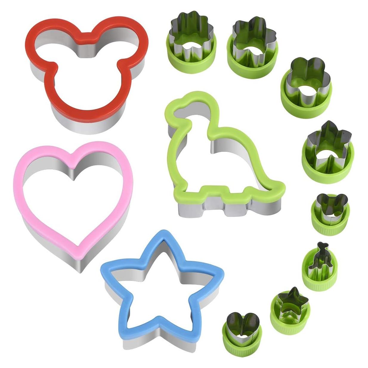 Juego de Cortadores de Sándwich Hhyn 12 Piezas Multicolor