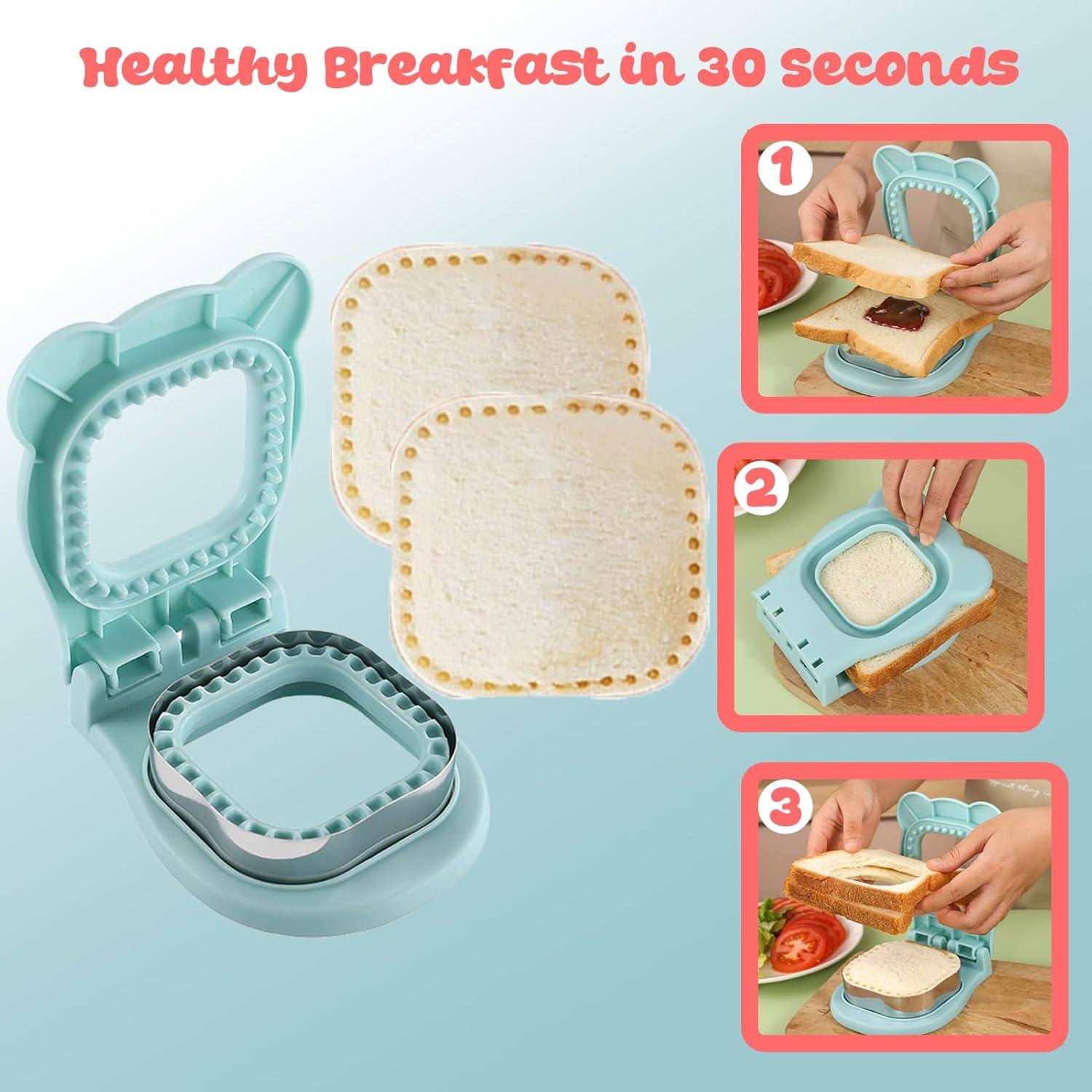 Cortador y Sellador de Sándwich RHVQ Azul 2-en-1 Acero Inoxidable