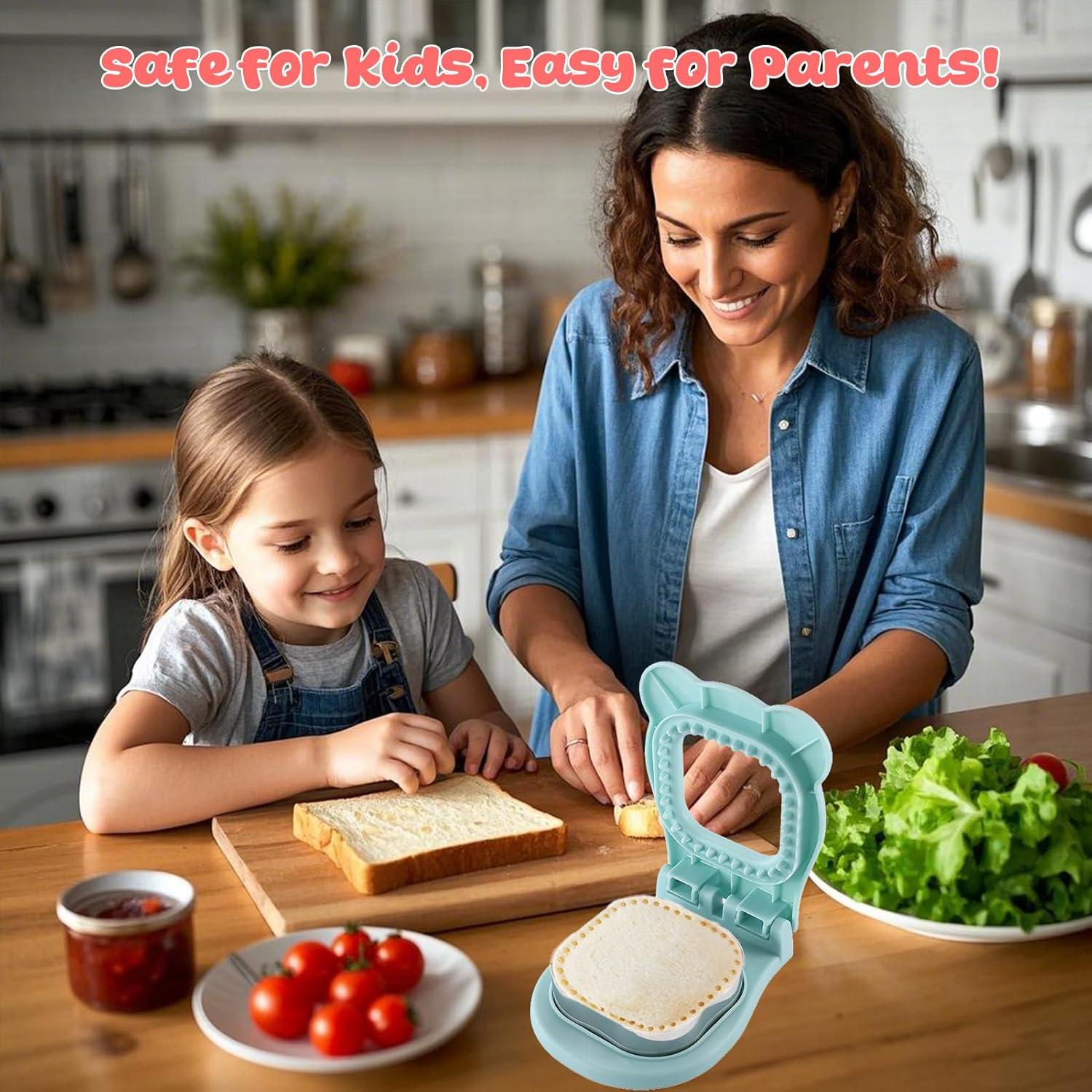 Cortador y Sellador de Sándwich RHVQ Azul 2-en-1 Acero Inoxidable