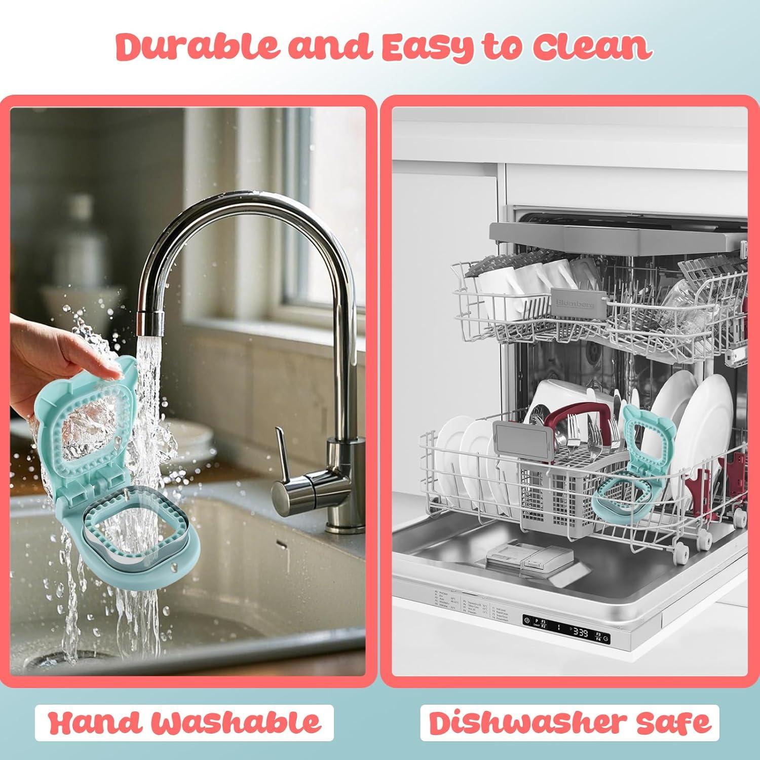 Cortador y Sellador de Sándwich RHVQ Azul 2-en-1 Acero Inoxidable