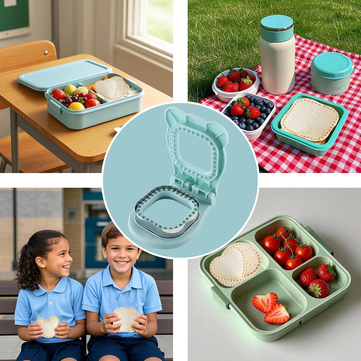 Cortador y Sellador de Sándwich RHVQ Azul 2-en-1 Acero Inoxidable