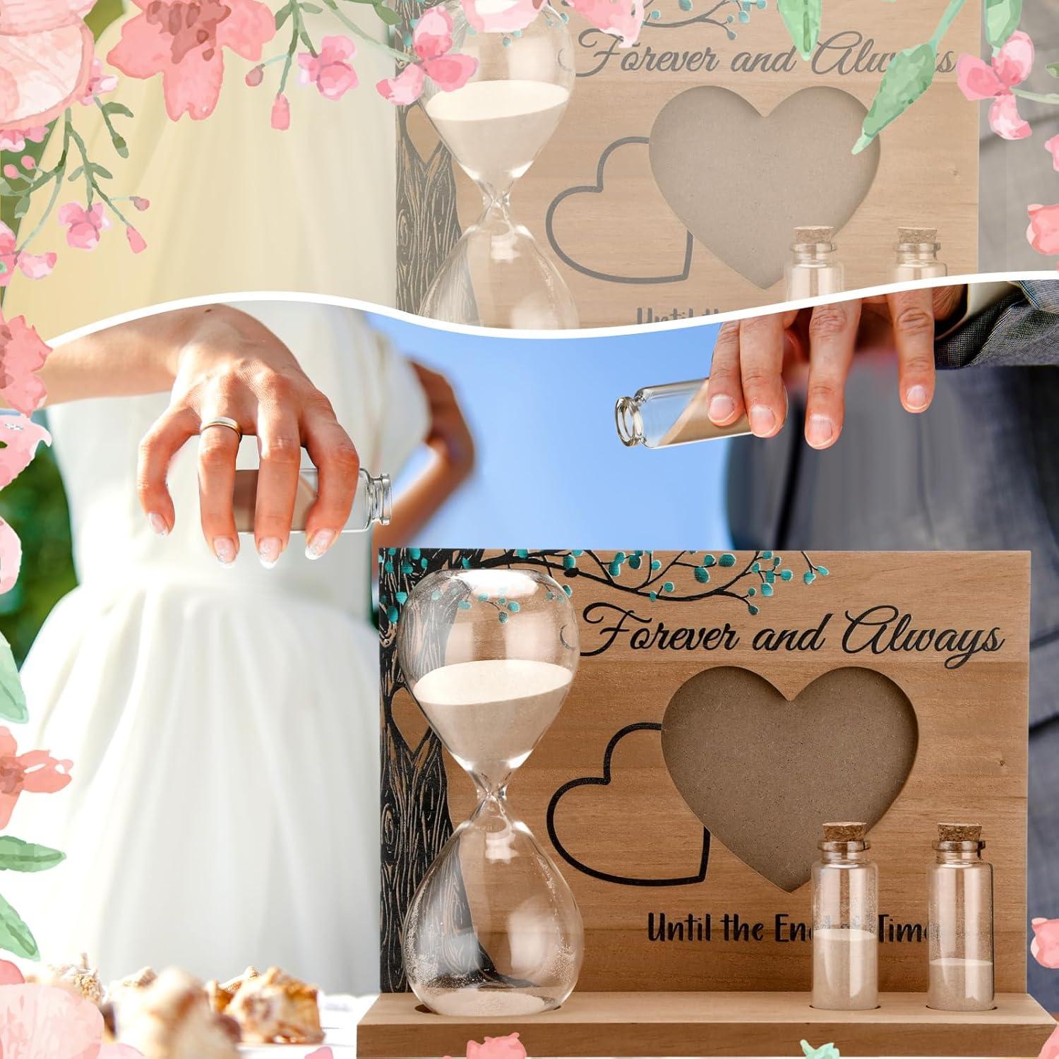 Kit Ceremonia Arena Sliner Reloj 60 Minutos Base Madera