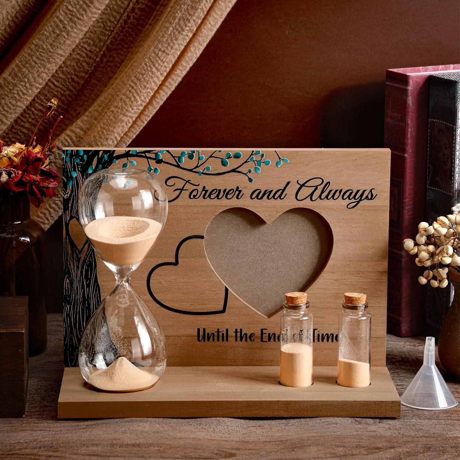 Kit Ceremonia Arena Sliner Reloj 60 Minutos Base Madera