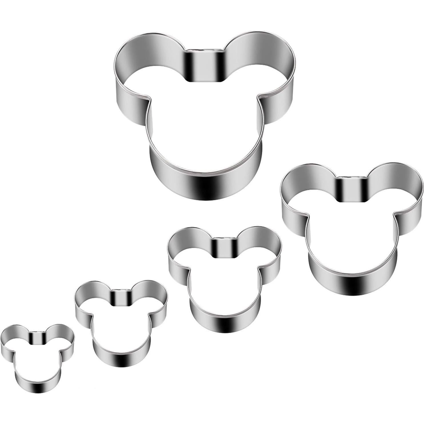 Cortadores de Galletas Mickey Mouse Tmflexe 5 Piezas Acero Inox