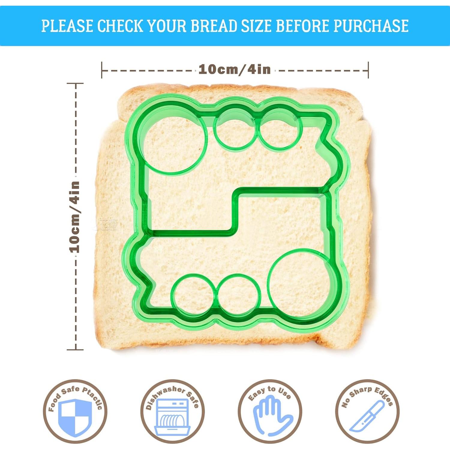 Kit de Cortadores de Sándwich FUNGYAND - 10 Cortadores, 4 Frutas, 25 Palillos