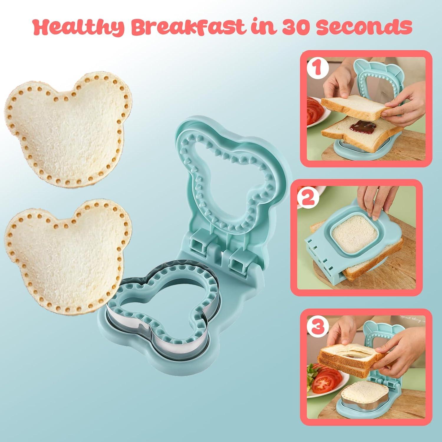 Cortador y Sellador de Sándwich RHVQ Ratón Azul 2-en-1