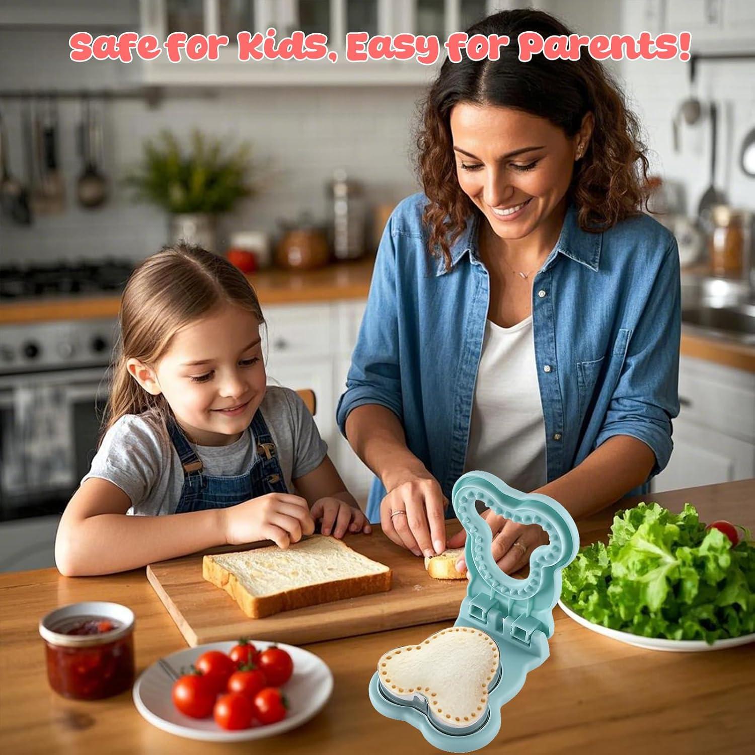 Cortador y Sellador de Sándwich RHVQ Ratón Azul 2-en-1