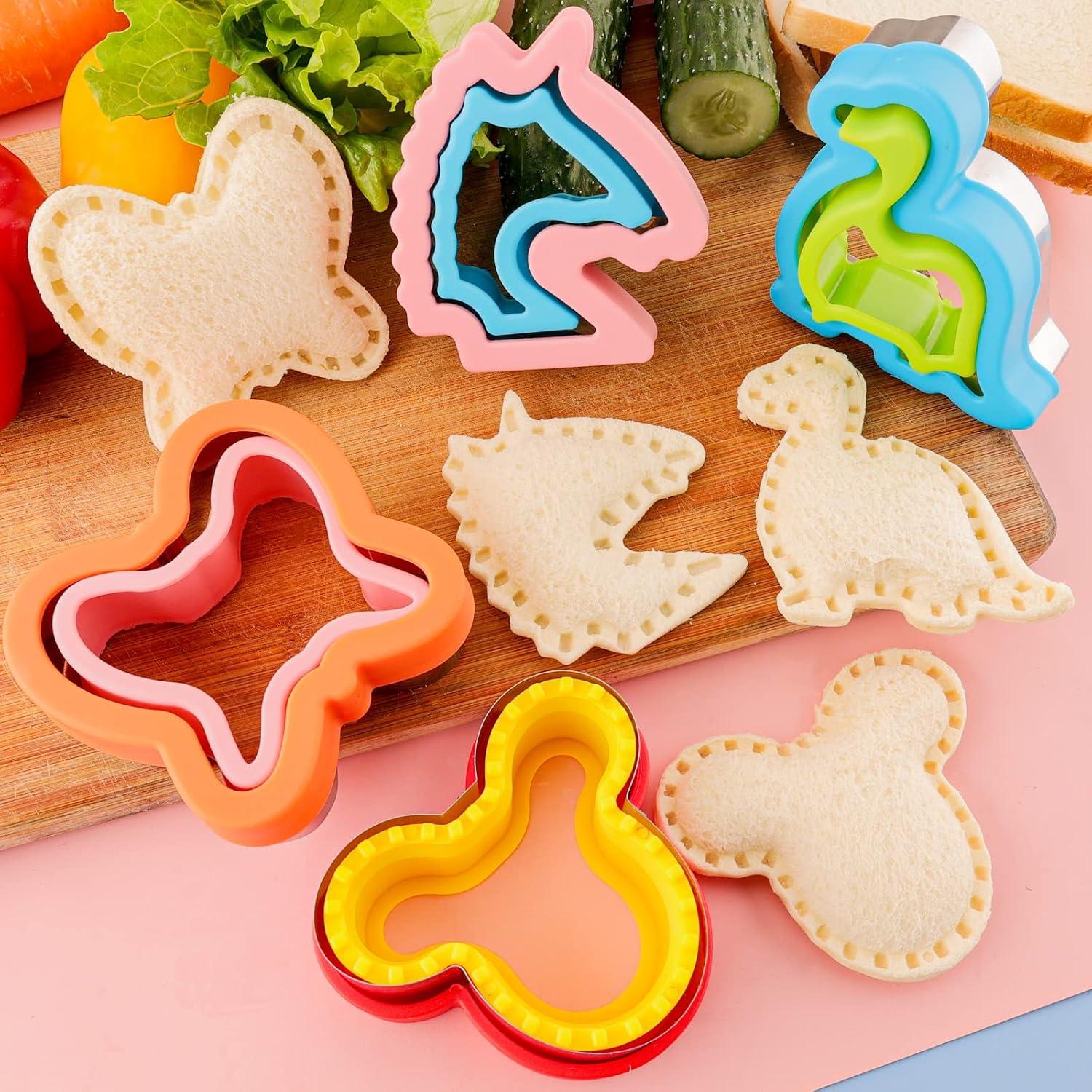 Cortadores de Sándwiches HiHITAOO 10PCS Multicolor