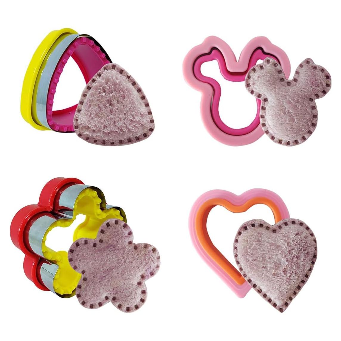 Juego de 4 Cortadores y Selladores de Sándwich Aoerfes