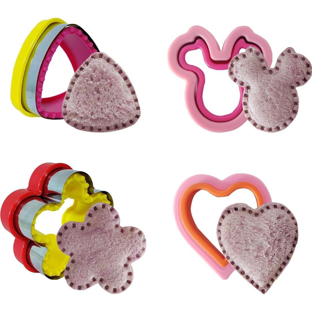 Juego de 4 Cortadores y Selladores de Sándwich Aoerfes