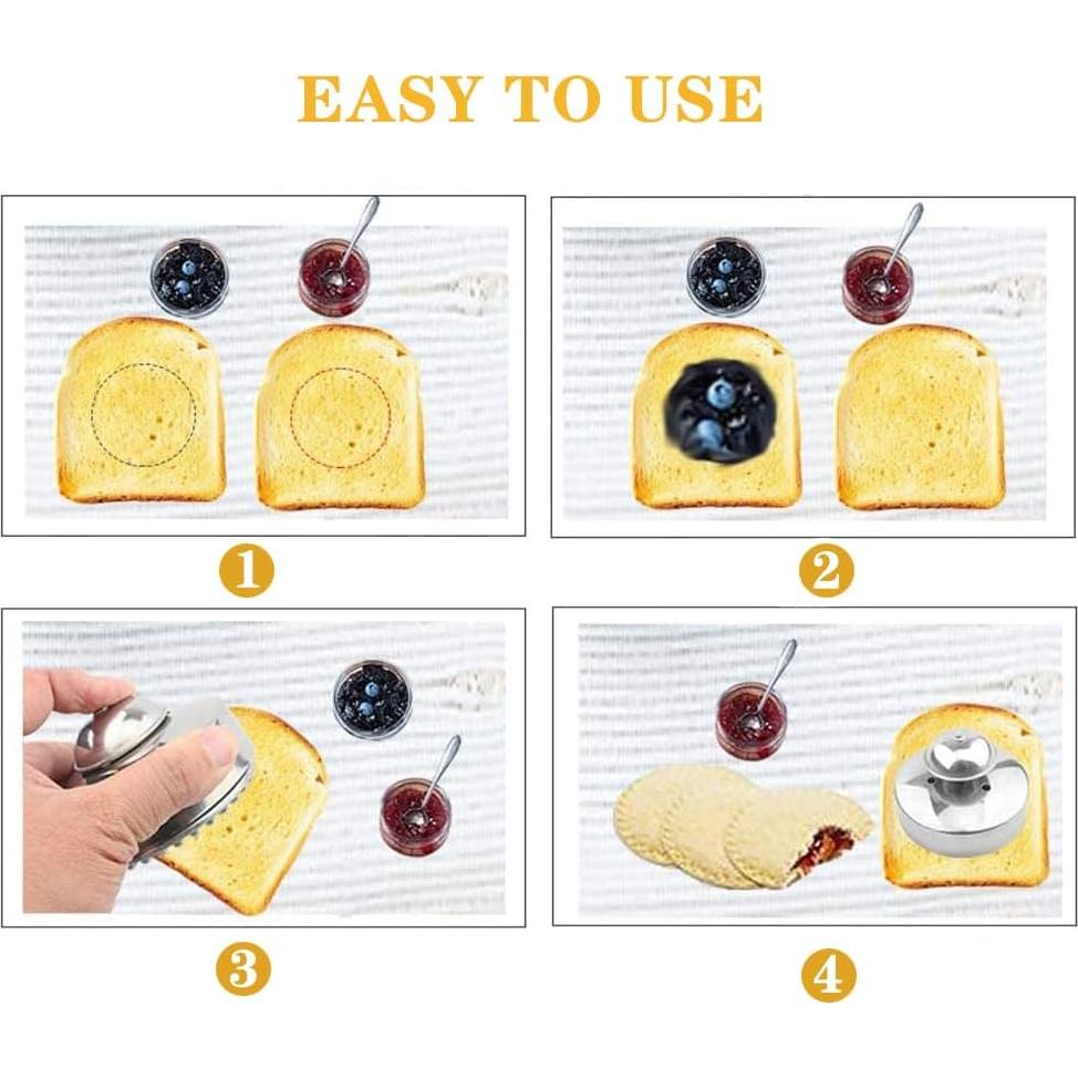 Cortador de Sándwich IRISFLY Acero Inoxidable 9.5cm Redondo