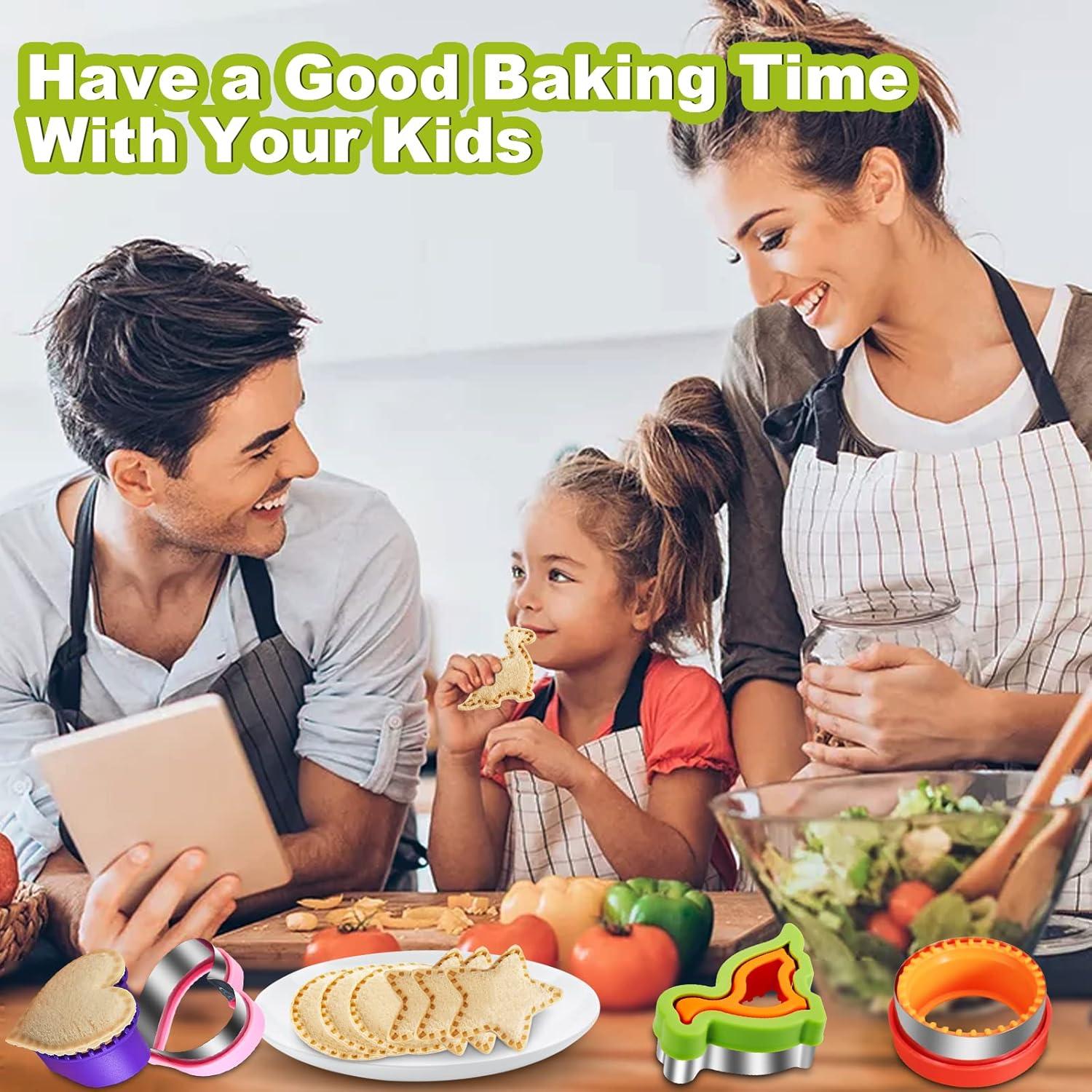 Juego de Cortadores de Sándwich 34pcs TAOUNOA - Animales y Formas