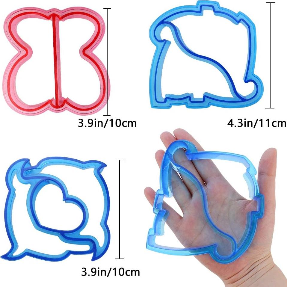 Cortadores de Sándwich HENGKE 3 Pcs Dinosaurio Delfín Mariposa