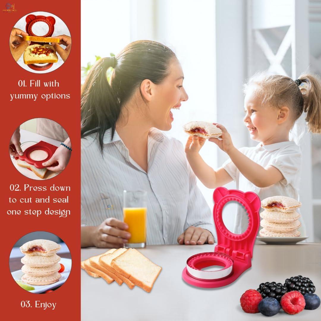 Cortador y Sellador de Sándwiches Gradient Mode Rosa