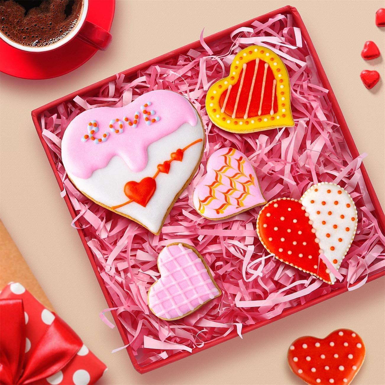 Juego de Cortadores de Galletas Corazón KELOFKO - 7 Piezas