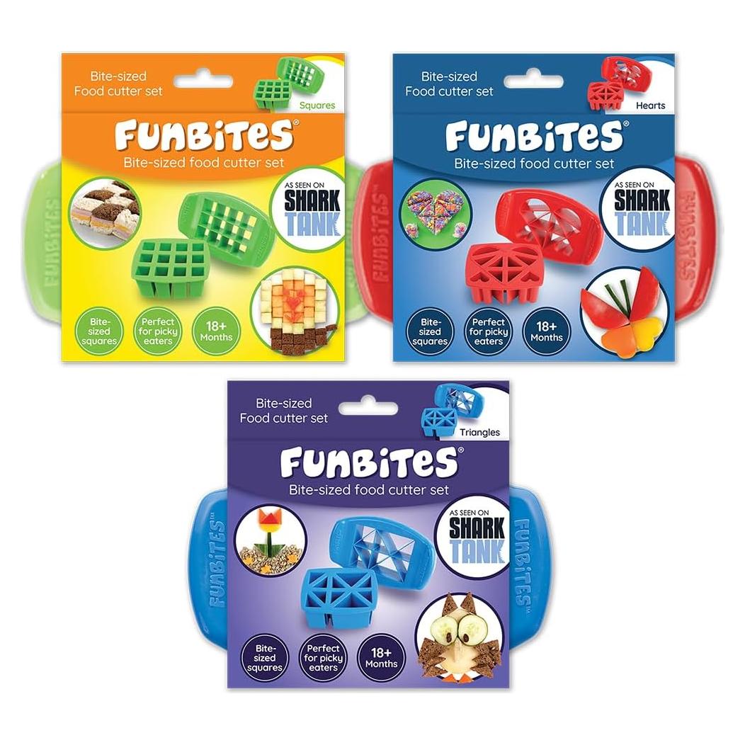 Cortadores de Comida FunBites 3 Formas Divertidas 1 Pz