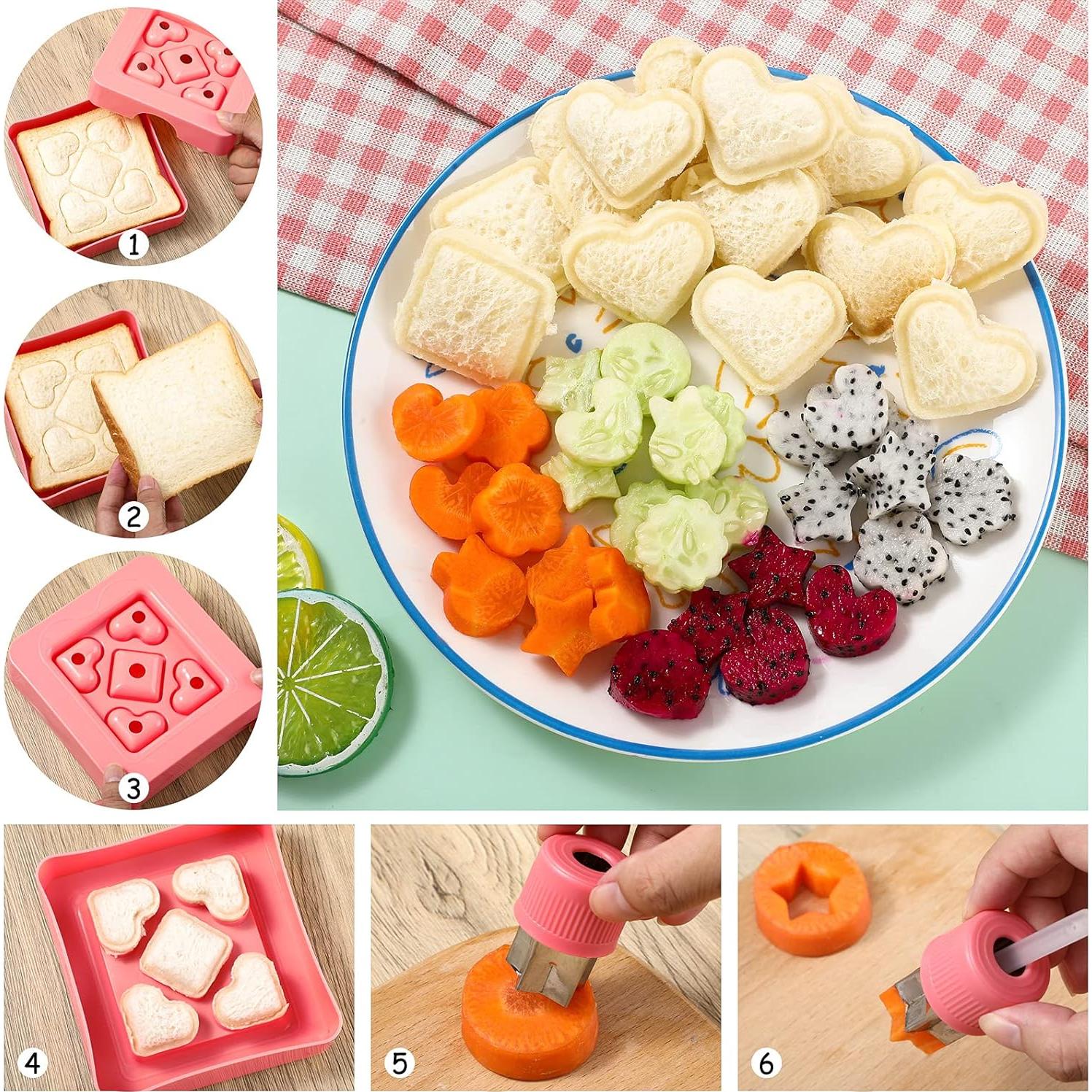 Juego de 9 Cortadores de Sándwich y Frutas Mimorou