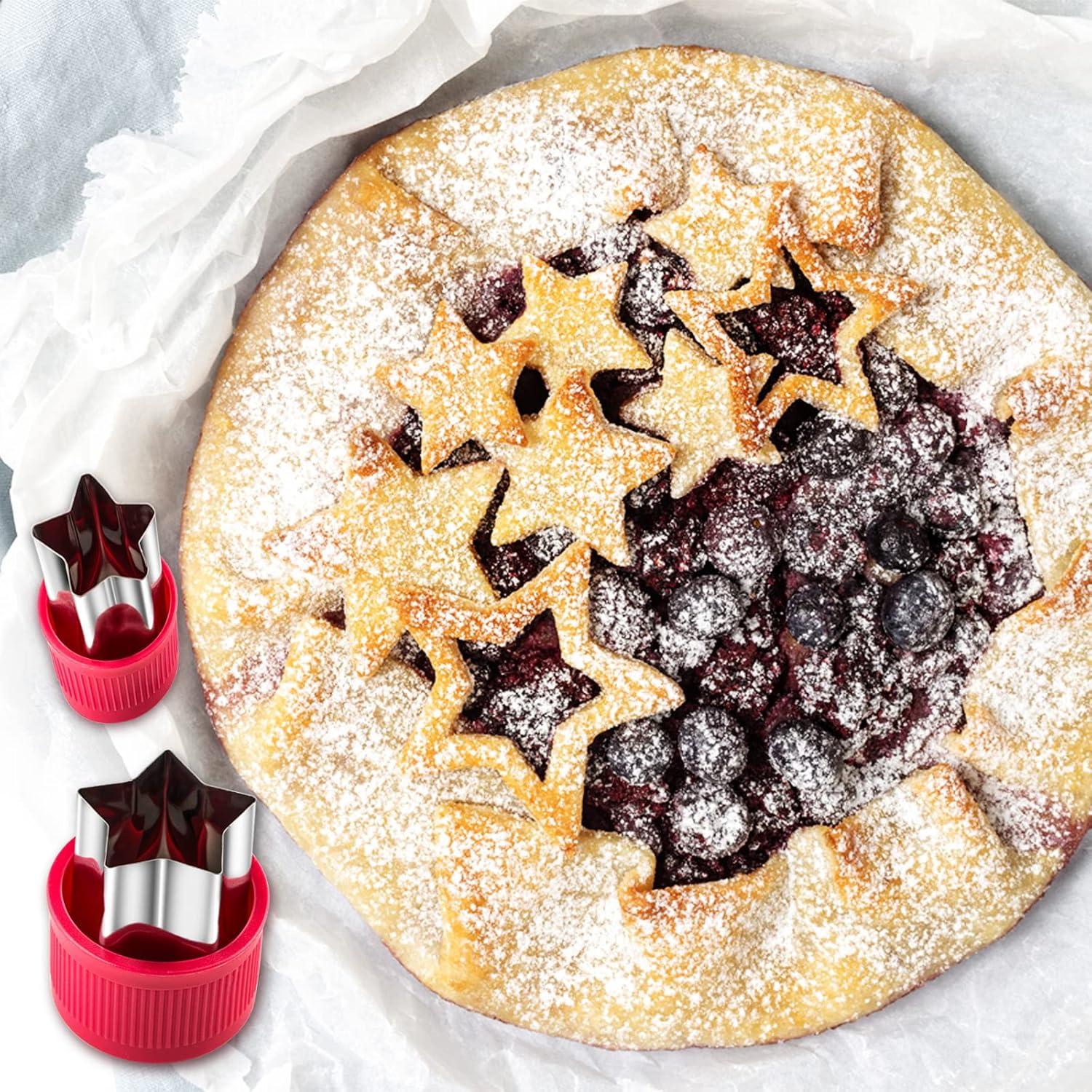 Juego de Cortadores de Galletas Estrella HiHITAOO 9 Piezas
