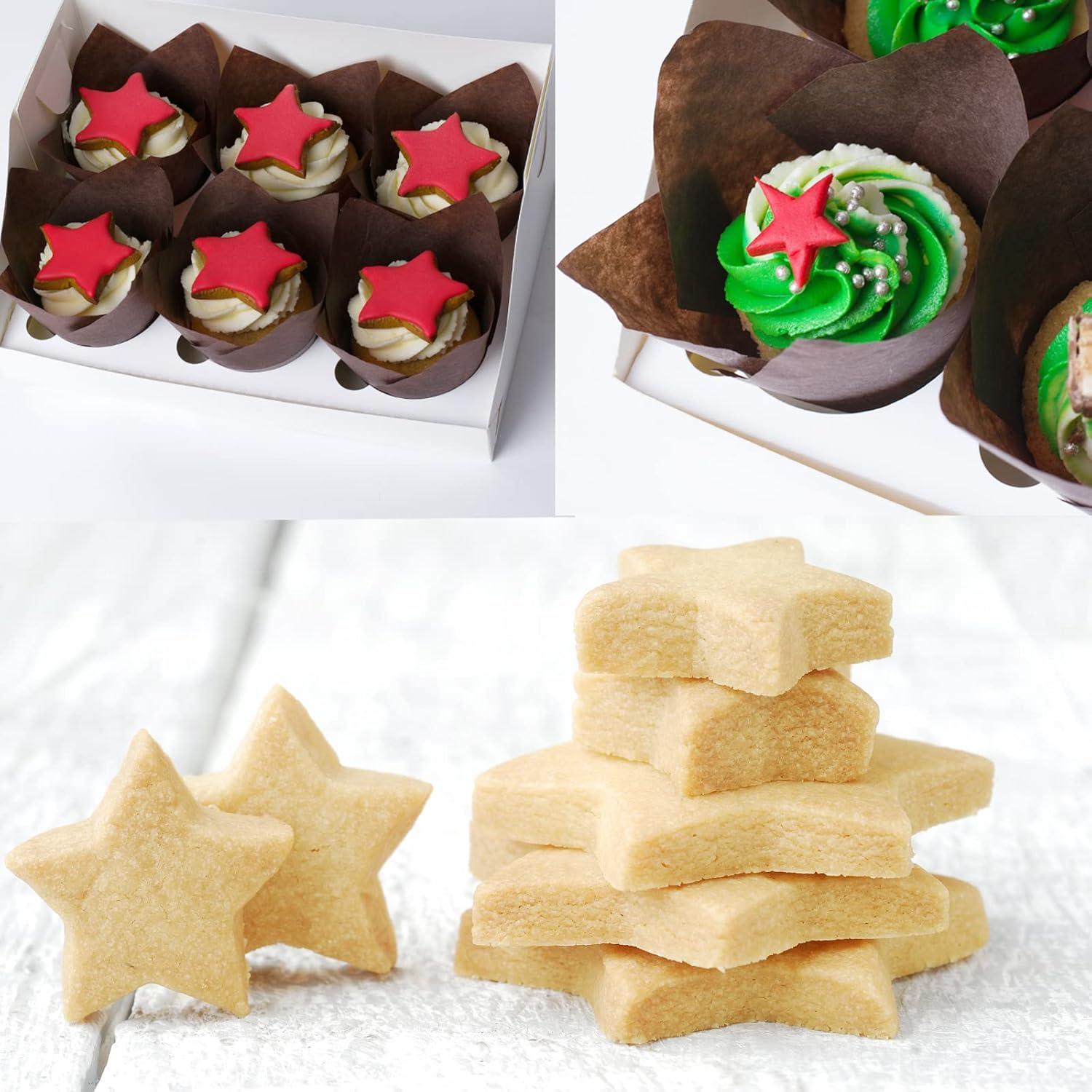 Juego de Cortadores de Galletas Estrella HiHITAOO 9 Piezas