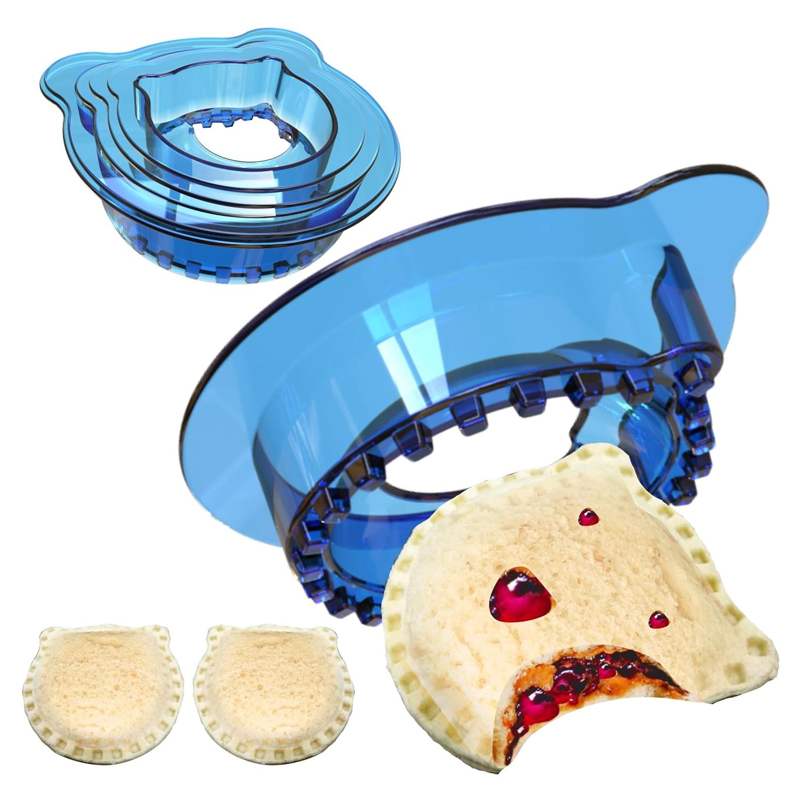 Cortador y Sellador de Sándwich YUMKT Oso Azul 5 Piezas