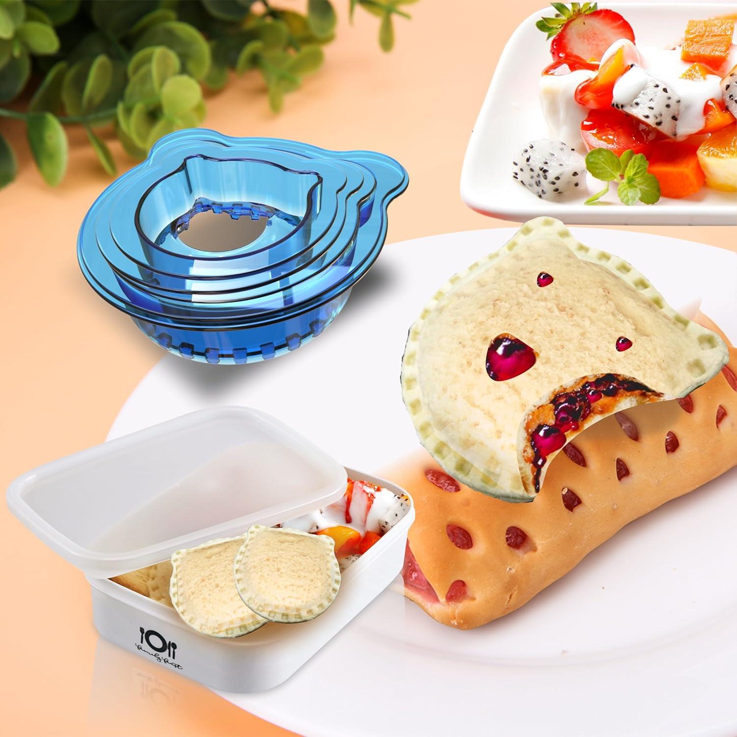 Cortador y Sellador de Sándwich YUMKT Oso Azul 5 Piezas