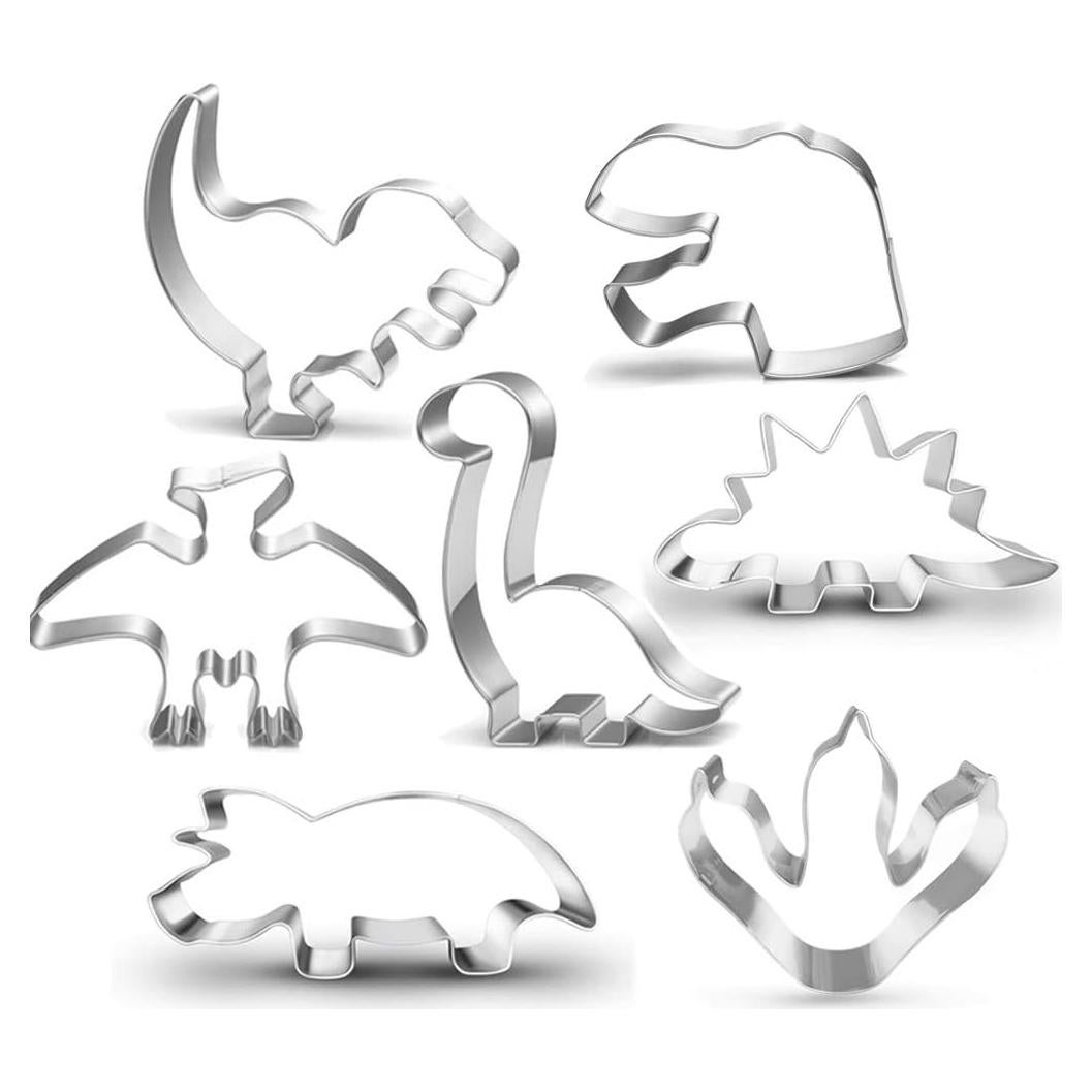 Juego de Cortadores de Galletas Dinosaurios LUBTOSMN 7 Piezas